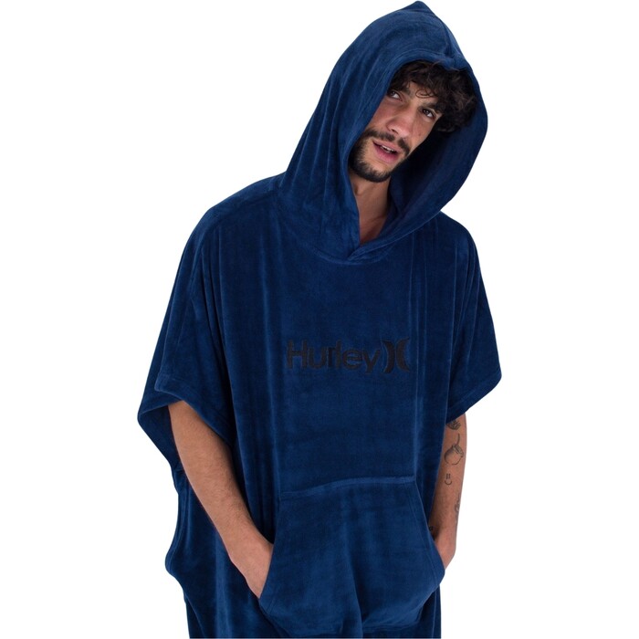 2024 Hurley One & Only Hooded Towel AMAX23Q1HT - Poseidon Blue